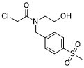 Acetamide, 2-chloro-N-(2-hydroxyethyl)-N-(p-(methylsulfonyl)benzyl)- 3571-08-2